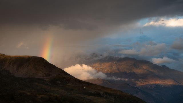 Arc en ciel dans le Taillefer